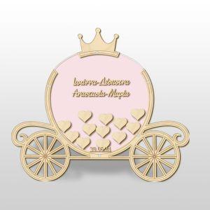 Wooden wishes board, Cinderella carriage pumpkin 2
