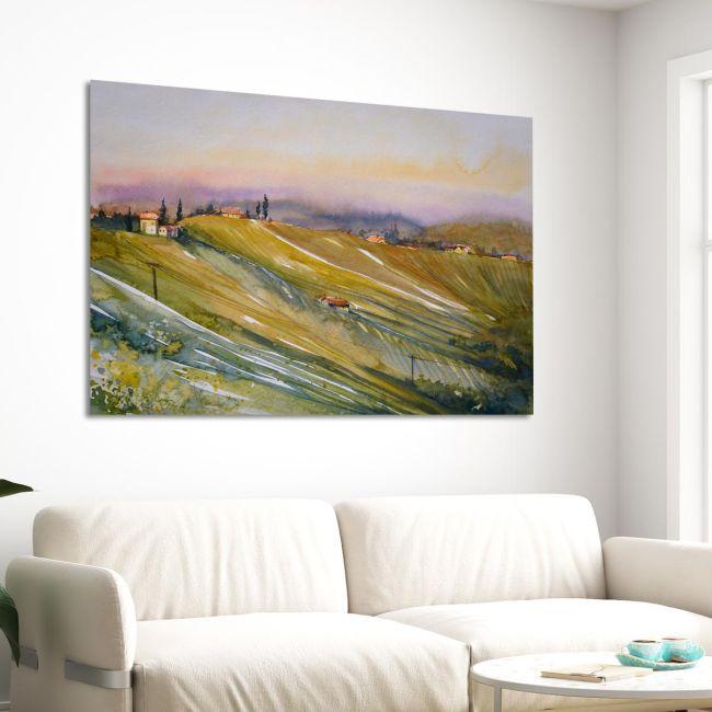 Πίνακας σε καμβά Αμπελώνας στη Τοσκάνη, Styrian Tuscany vineyard