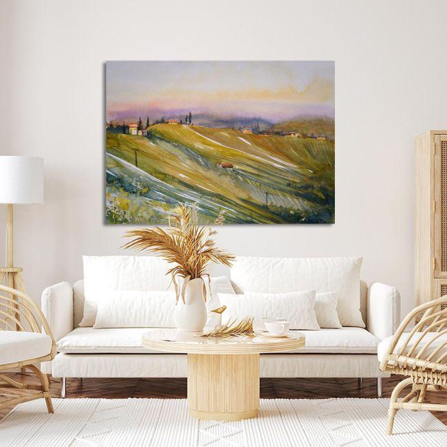 Canvas printStyrian Tuscany vineyard