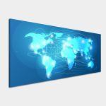 Canvas print A world to travel, panoramic