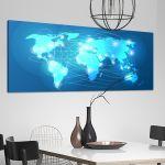 Canvas print A world to travel, panoramic