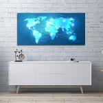 Canvas print A world to travel, panoramic