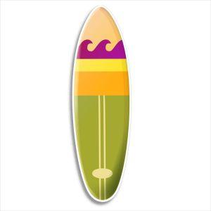 Σανίδα surf 2, ξύλινη φιγούρα εκτυπωμένη 2