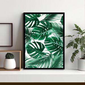 Tropical palm leaves II, αφίσα, κάδρο