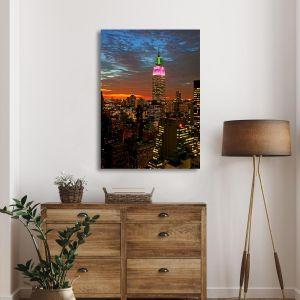 Canvas print New York City midtown skyline at dark Framed canvas View 1 2