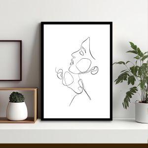 Passion line art VII, poster