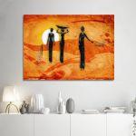 Canvas print African scene