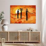 Canvas print African scene
