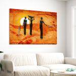 Canvas print African scene