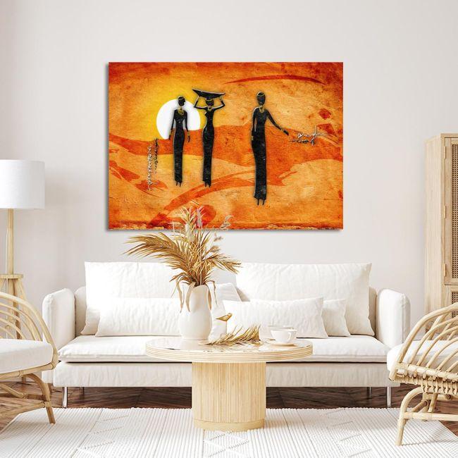 Canvas print African scene