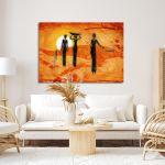 Canvas print African scene
