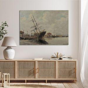 Canvas print Ship at harbor Xatzis Framed canvas View 1 2