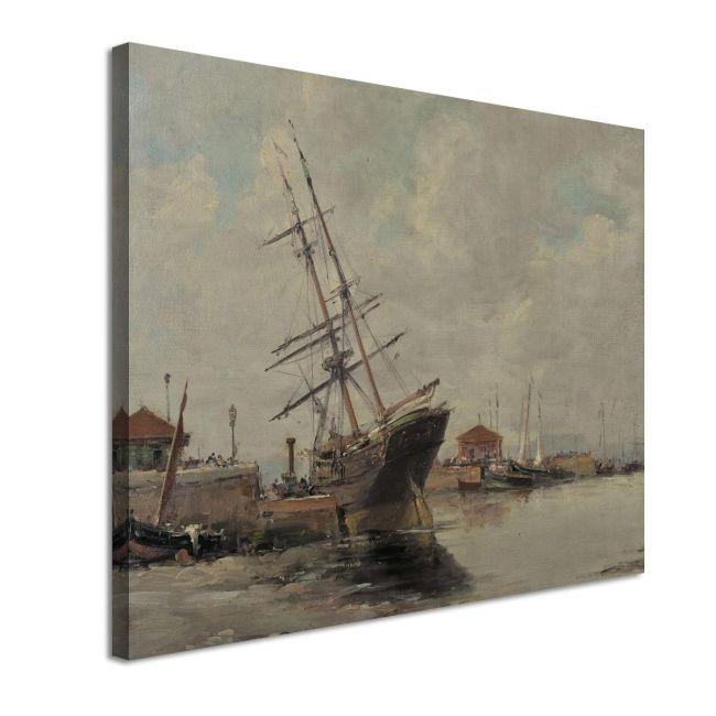 Canvas print Ship at harbor Xatzis