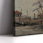 Canvas print Ship at harbor Xatzis
