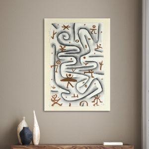 Canvas print Area of high spirits, Klee P.