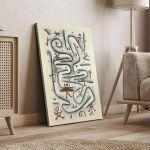 Canvas print Area of high spirits, Klee P.