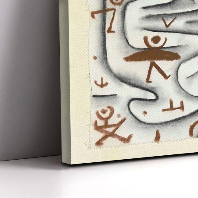 Canvas print Area of high spirits, Klee P.