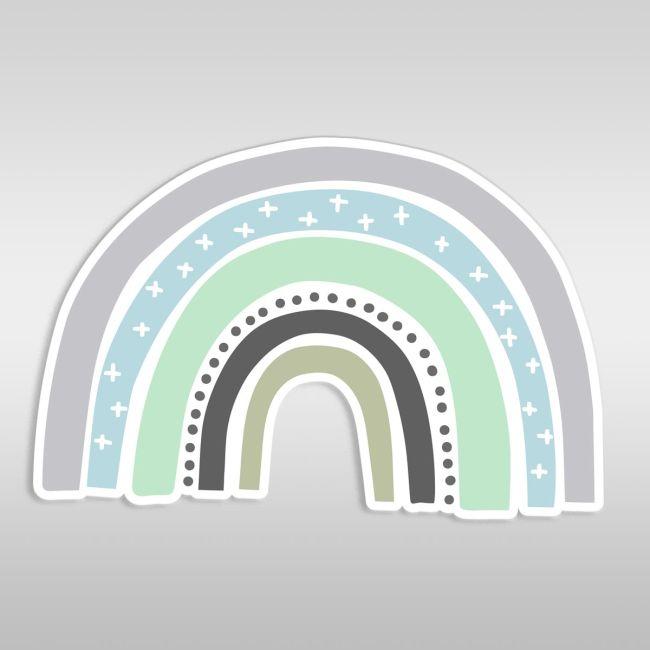 Ξύλινο τυπωμένο ουράνιο τόξο, love stars