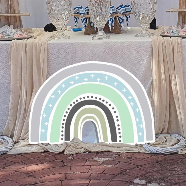 Ουράνιο τόξο nordic 3, ξύλινη φιγούρα εκτυπωμένη