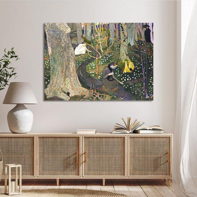 Canvas print April, the anemones, Maurice Denis