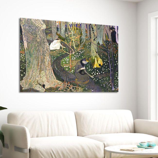 Canvas print April, the anemones, Maurice Denis