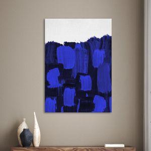 Canvas print A set of brushes (blue)