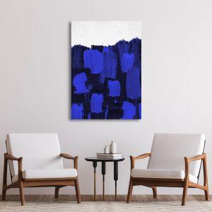 Πίνακας σε καμβά A set of brushes (blue) Καμβάς τελαρωμένος Όψη 1 2