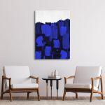 Canvas print A set of brushes (blue)