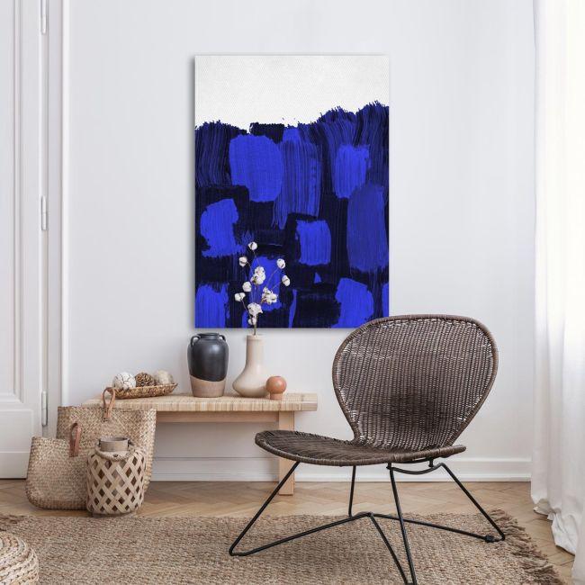 Canvas print A set of brushes (blue)