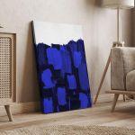Canvas print A set of brushes (blue)