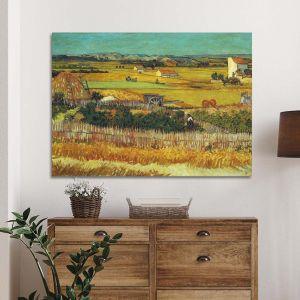 Canvas print Harvest at la Crau, Vincent van Gogh