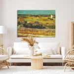 Canvas print Harvest at la Crau, Vincent van Gogh