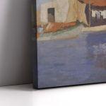 Canvas printFisherman's house with a boat, Oikonomou