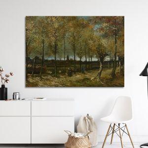 Canvas print Lane with poplars, Vincent van Gogh