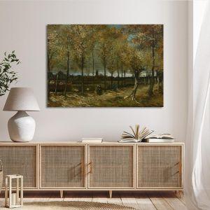 Canvas print Lane with poplars Vincent van Gogh Framed canvas View 1 2