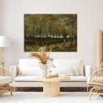 Canvas print Lane with poplars, Vincent van Gogh