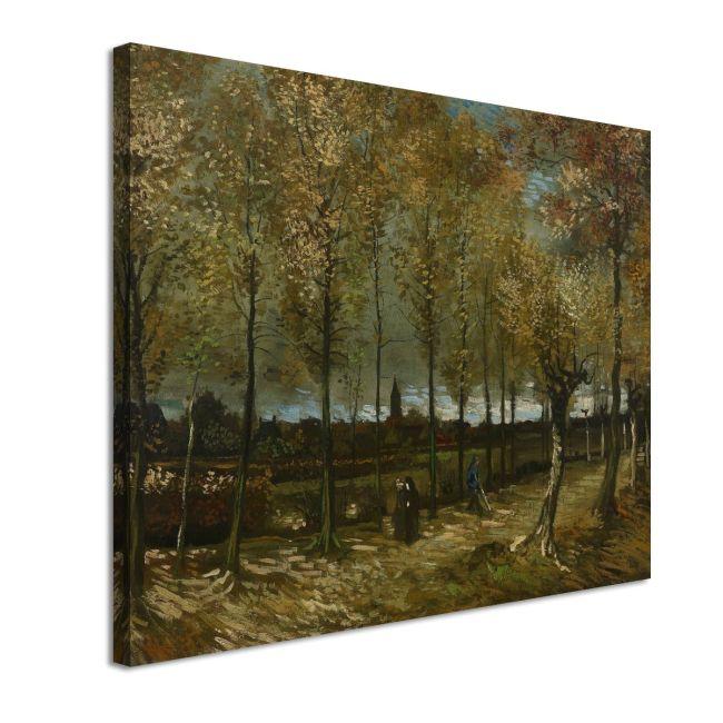 Canvas print Lane with poplars, Vincent van Gogh