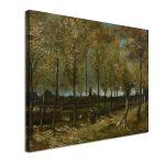 Canvas print Lane with poplars, Vincent van Gogh