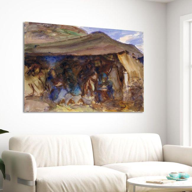 Canvas print Bedouin tent, Sargent J. S.