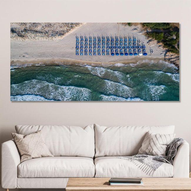 Canvas print Paradise beach, Thassos, panoramic