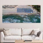 Canvas print Paradise beach, Thassos, panoramic