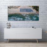 Canvas print Paradise beach, Thassos, panoramic