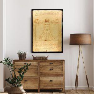 Canvas print The vitruvian man by Leonardo da Vinci Framed canvas View 1 2