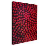 Canvas print Acrylic red on black II