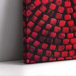 Canvas print Acrylic red on black II