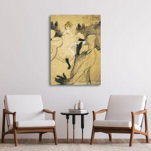 Πίνακας ζωγραφικής Moulin Rouge Lautrec H. T. Καμβάς τελαρωμένος Όψη 1 2