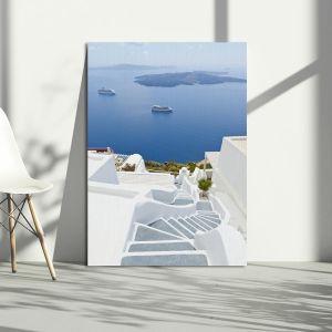 Canvas print Santorini