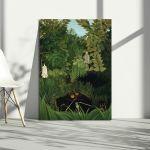 Canvas print The monkeys in the jungle, Rousseau H.