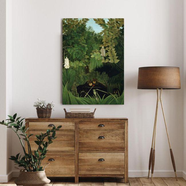 Πίνακας ζωγραφικής The monkeys in the jungle, Rousseau H.