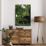 Canvas print The monkeys in the jungle, Rousseau H.